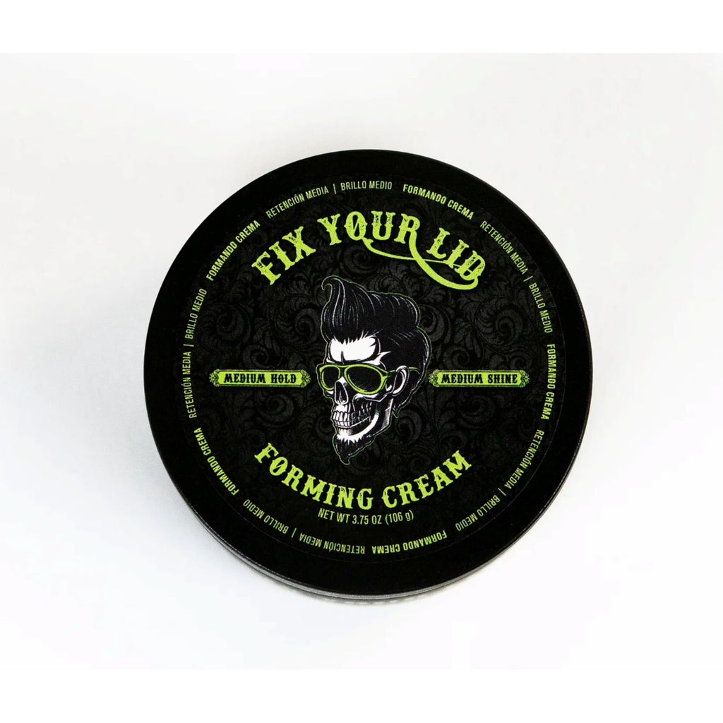 Fix Your Lid Forming Shine Enhancing Hair Styling Cream, Medium Hold & Shine, Cruelty-Free 3.75 Oz