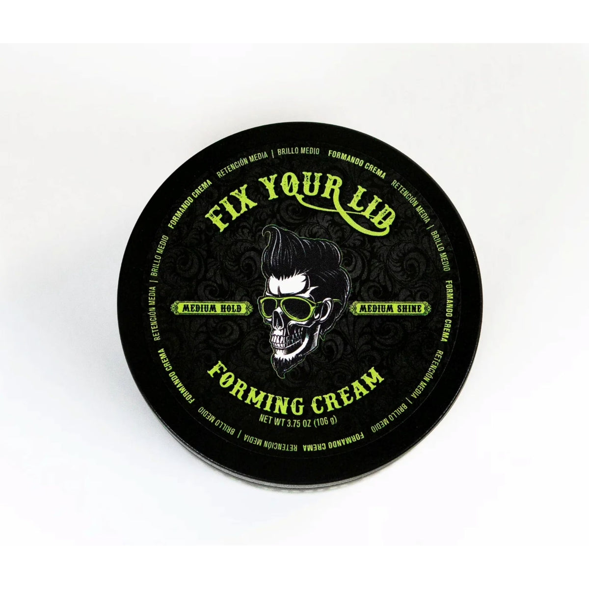 Fix Your Lid Forming Shine Enhancing Hair Styling Cream, Medium Hold & Shine, Cruelty-Free 3.75 Oz