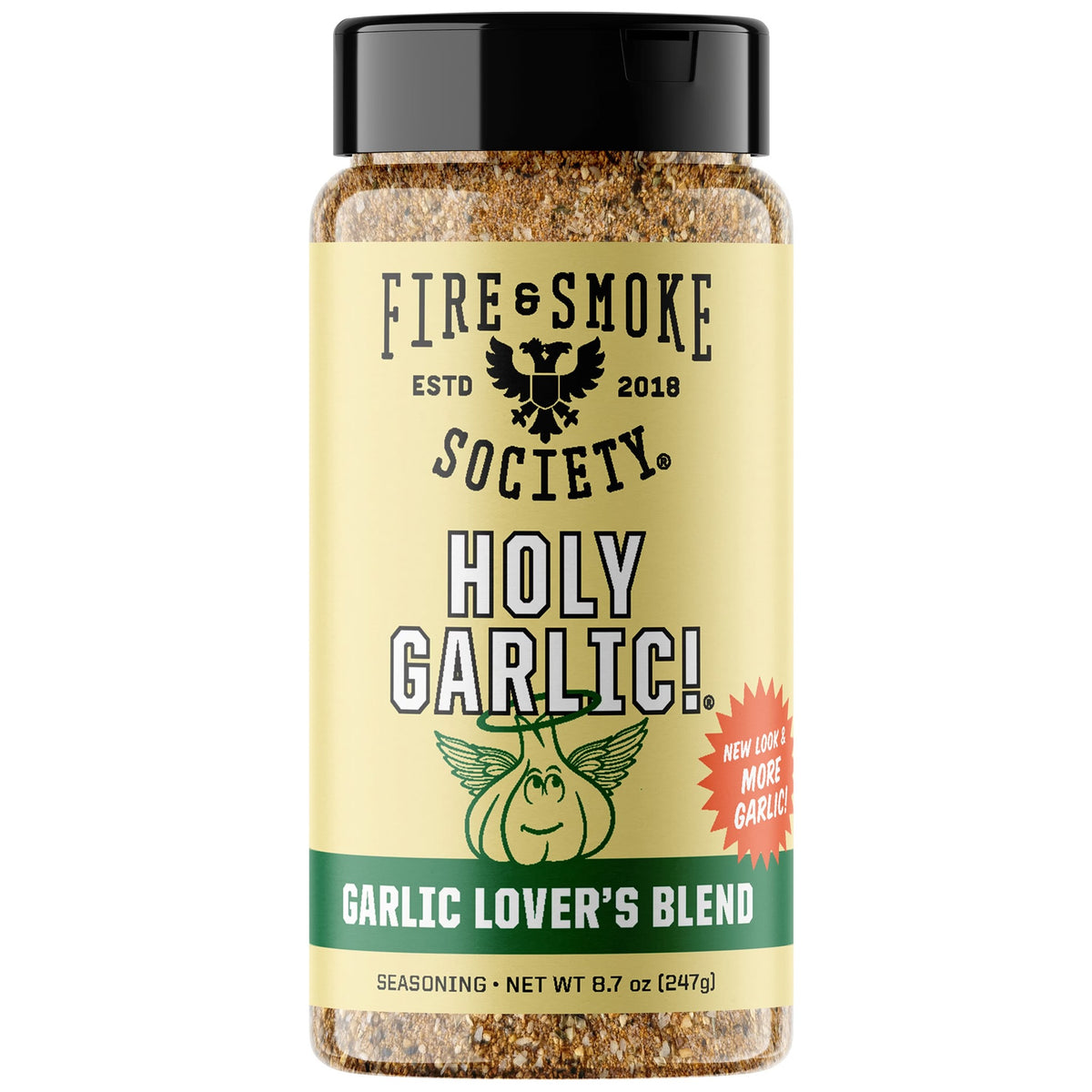 Fire & Smoke Society Holy Garlic All Purpose Seasoning, 8.7 oz Mixed Spices & Seasonings
