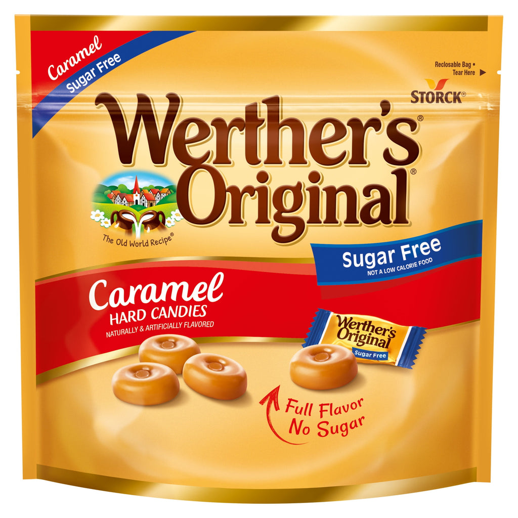 Werther's Original Hard Sugar Free Caramel Candy, 7.7 oz