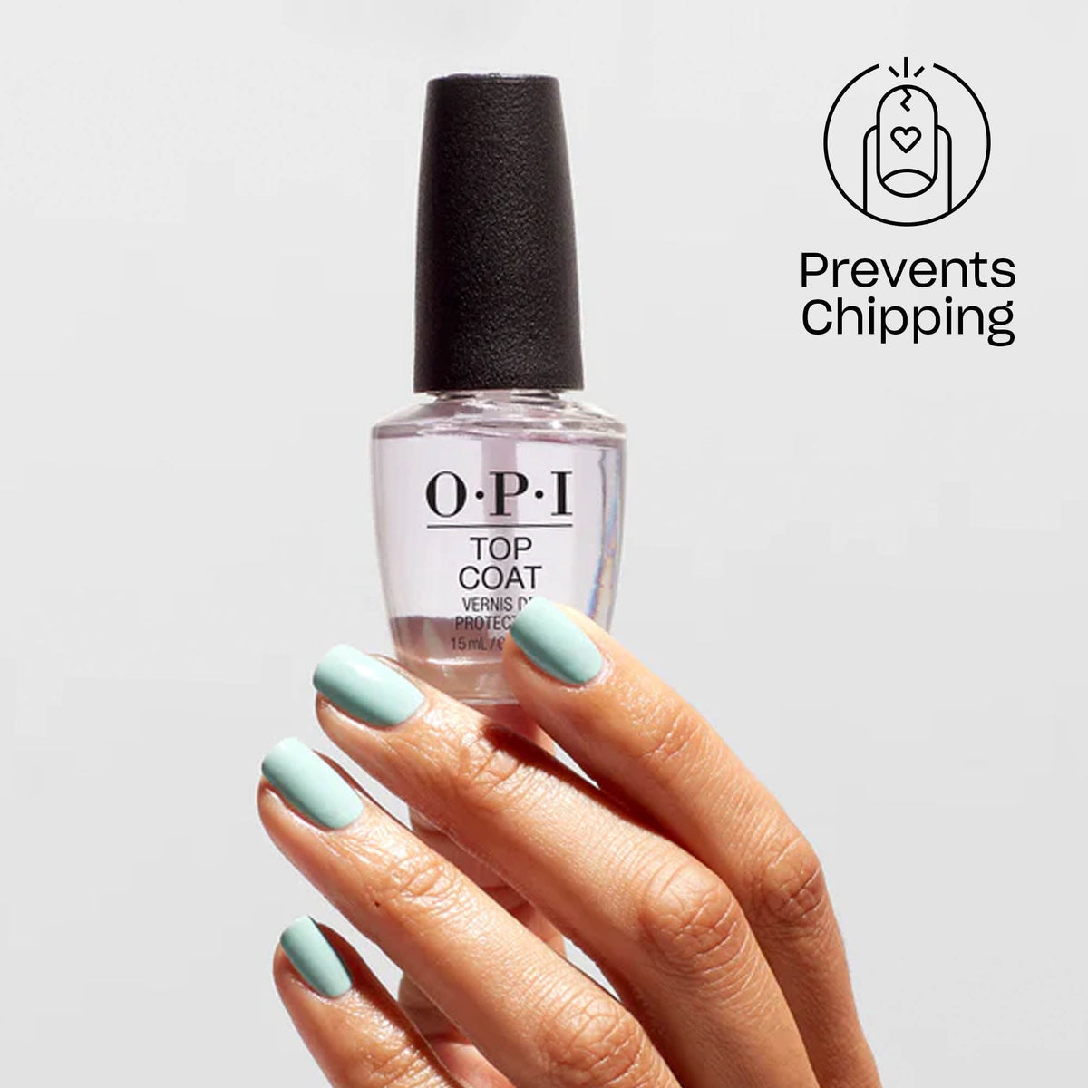 OPI Nail Lacquer, Top Coat, Clear Nail Polish, 0.5 fl oz