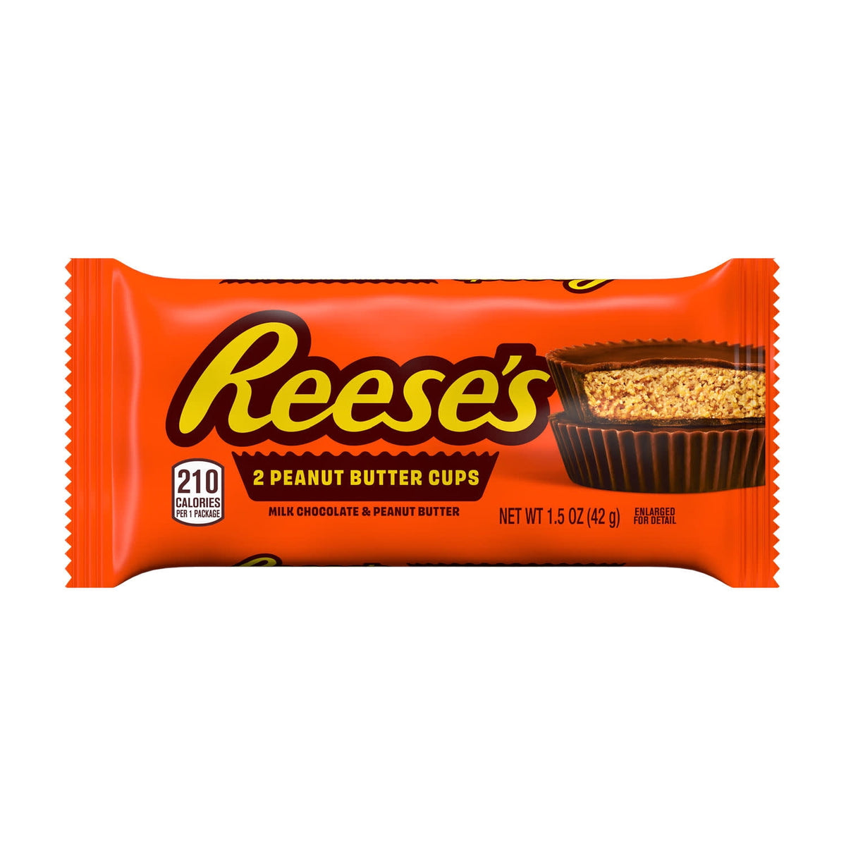 Reese's Milk Chocolate Peanut Butter Cups Candy, Pack 1.5 Oz