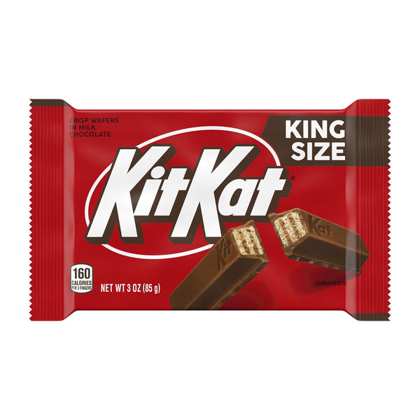 Kit Kat Milk Chocolate Wafer King Size Candy, Bar 3 oz