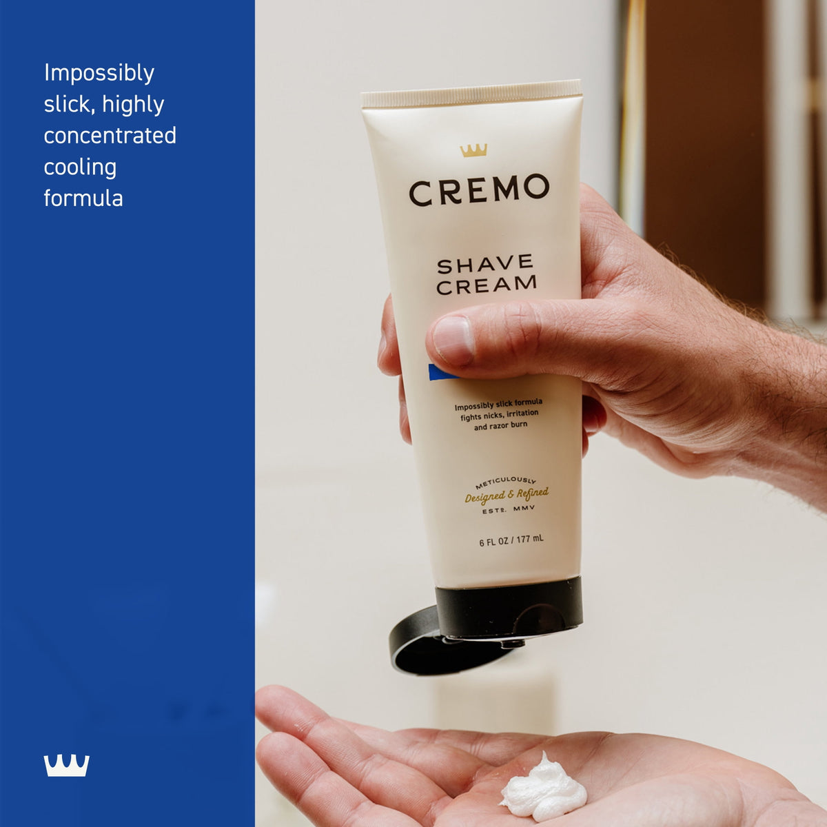 Cremo Men's Cooling Shave Cream, Refreshing Mint Scent, 6 Fl Oz