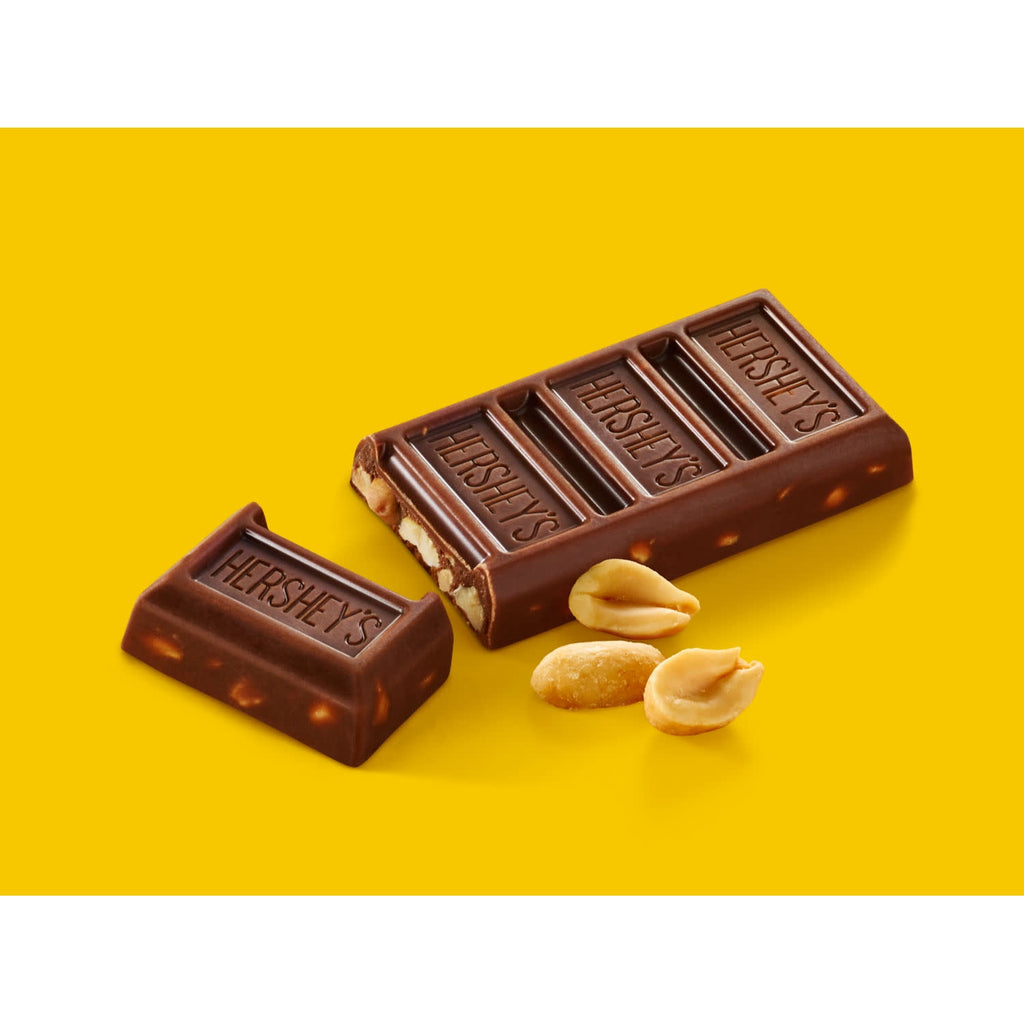 Hershey's Mr. Goodbar Chocolate with Peanuts Candy Bars & Miniatures, Snack Size, .45 oz (10 Count)