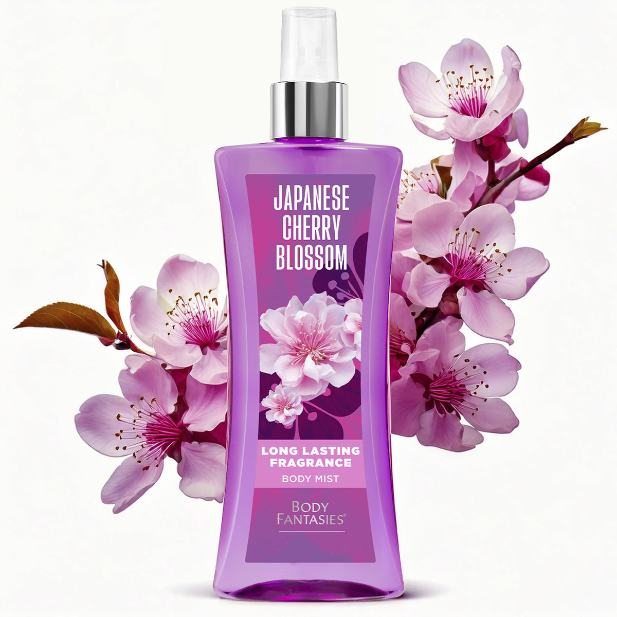 Body Fantasies Signature Fragrance Body Spray, Japanese Cherry Blossom, 8 fl oz