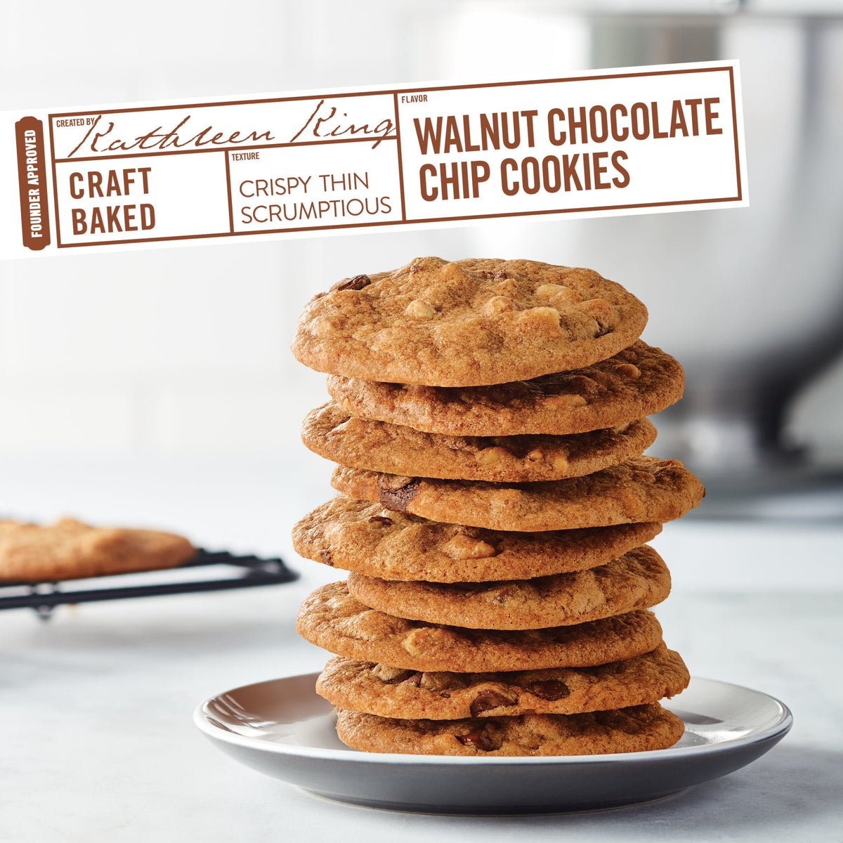 Tate's Bake Shop Walnut Chocolate Chip Cookies, 7 oz