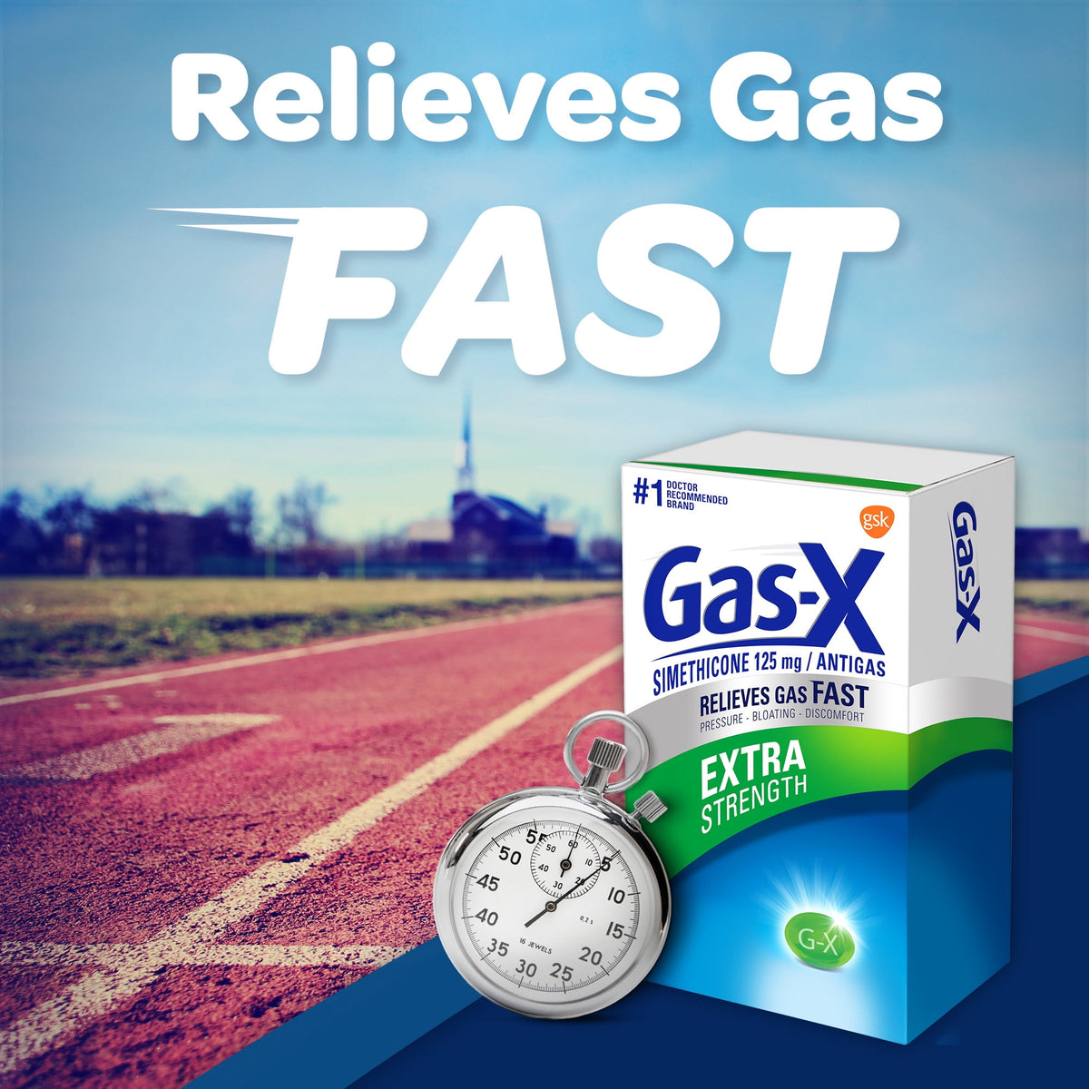 Gas-X Extra Strength Gas Relief Softgels With Simethicone 125 Mg for Bloating Relief - 72 Count