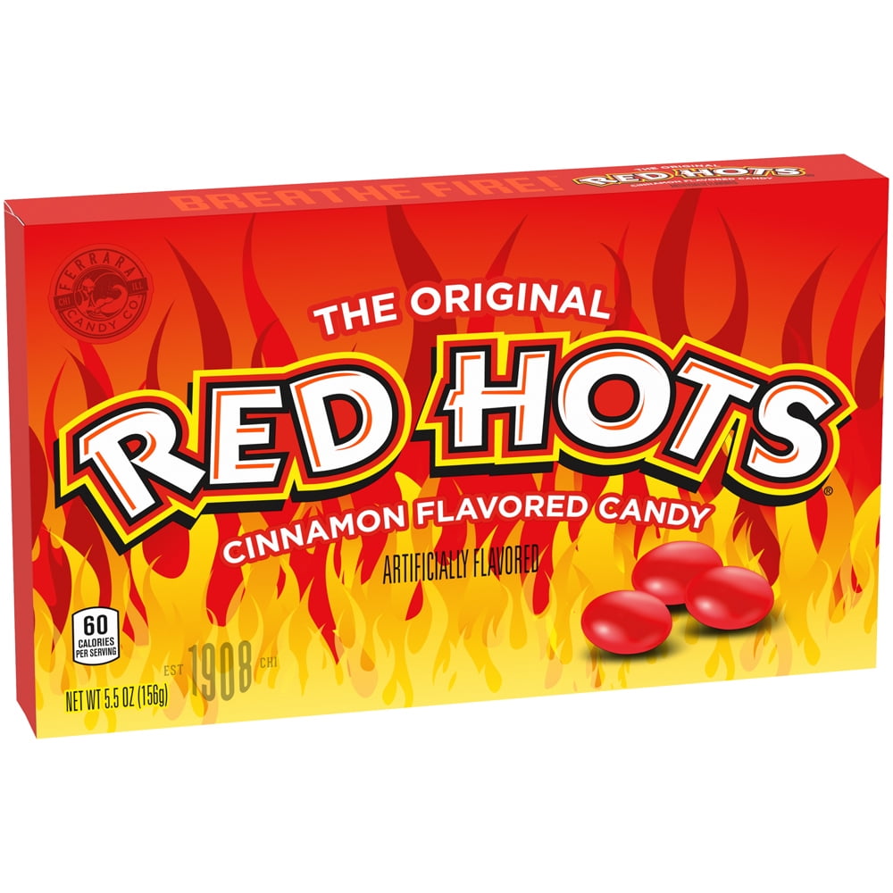 Red Hots Original Cinnamon Flavored Candy, Theater Box, 5.5 oz
