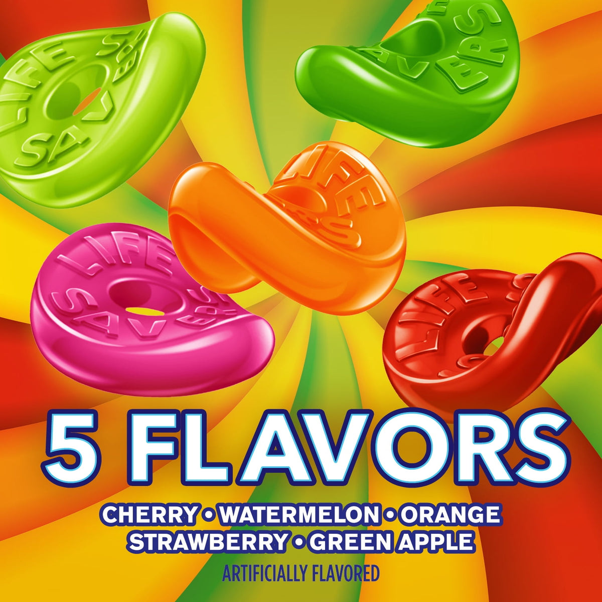 Life Savers 5 Flavors Gummy Candy, Sharing Size, 14.5 oz Bag