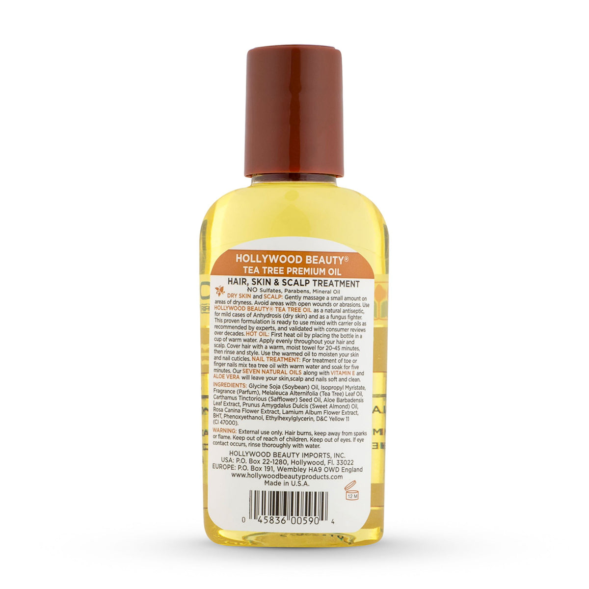 Hollywood Beauty Tea Tree Oil Skin and Scalp Treatment, 2 oz