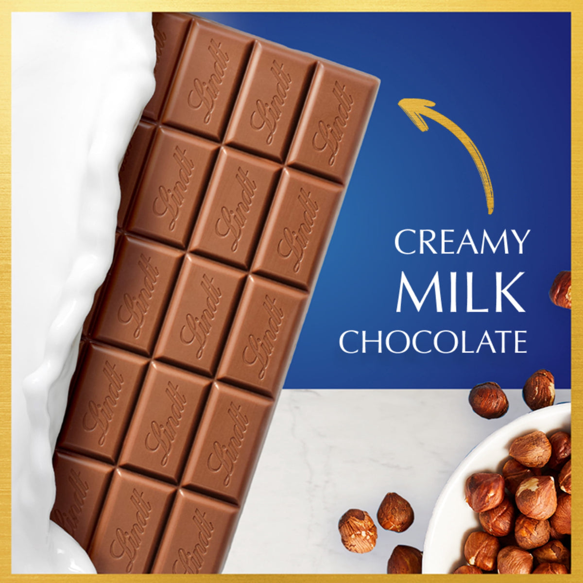 Lindt Classic Recipe Hazelnut Milk Chocolate Candy Bar, 4.4 oz, Bar