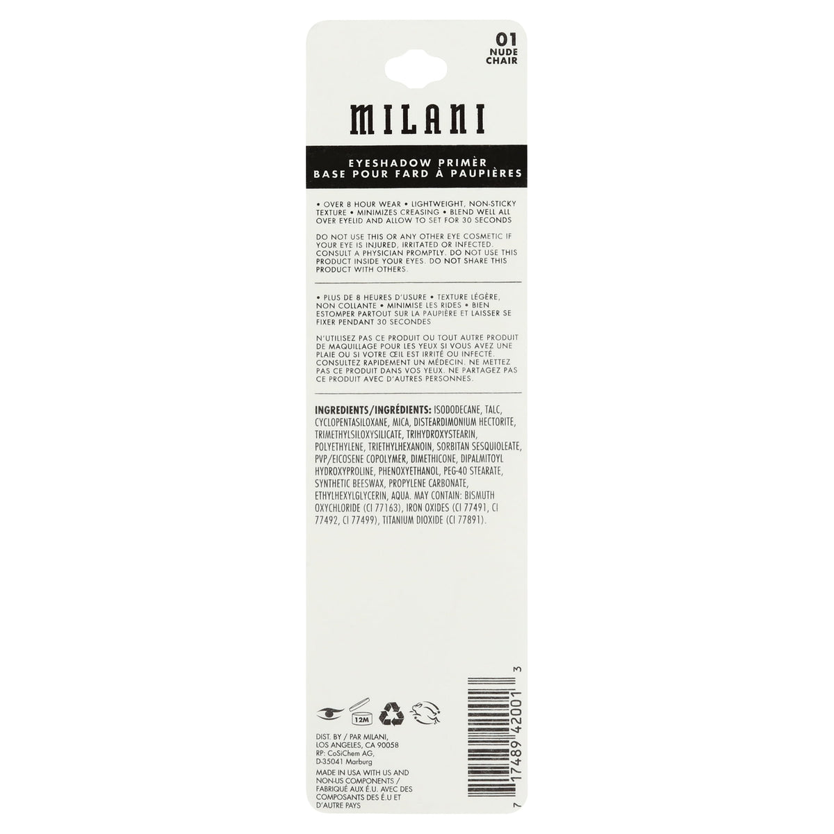 Milani Eyeshadow Primer, Nude