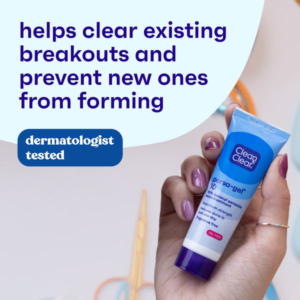 Clean & Clear Persa-Gel 10 Acne Treatment, Benzoyl Peroxide, 1 fl. oz
