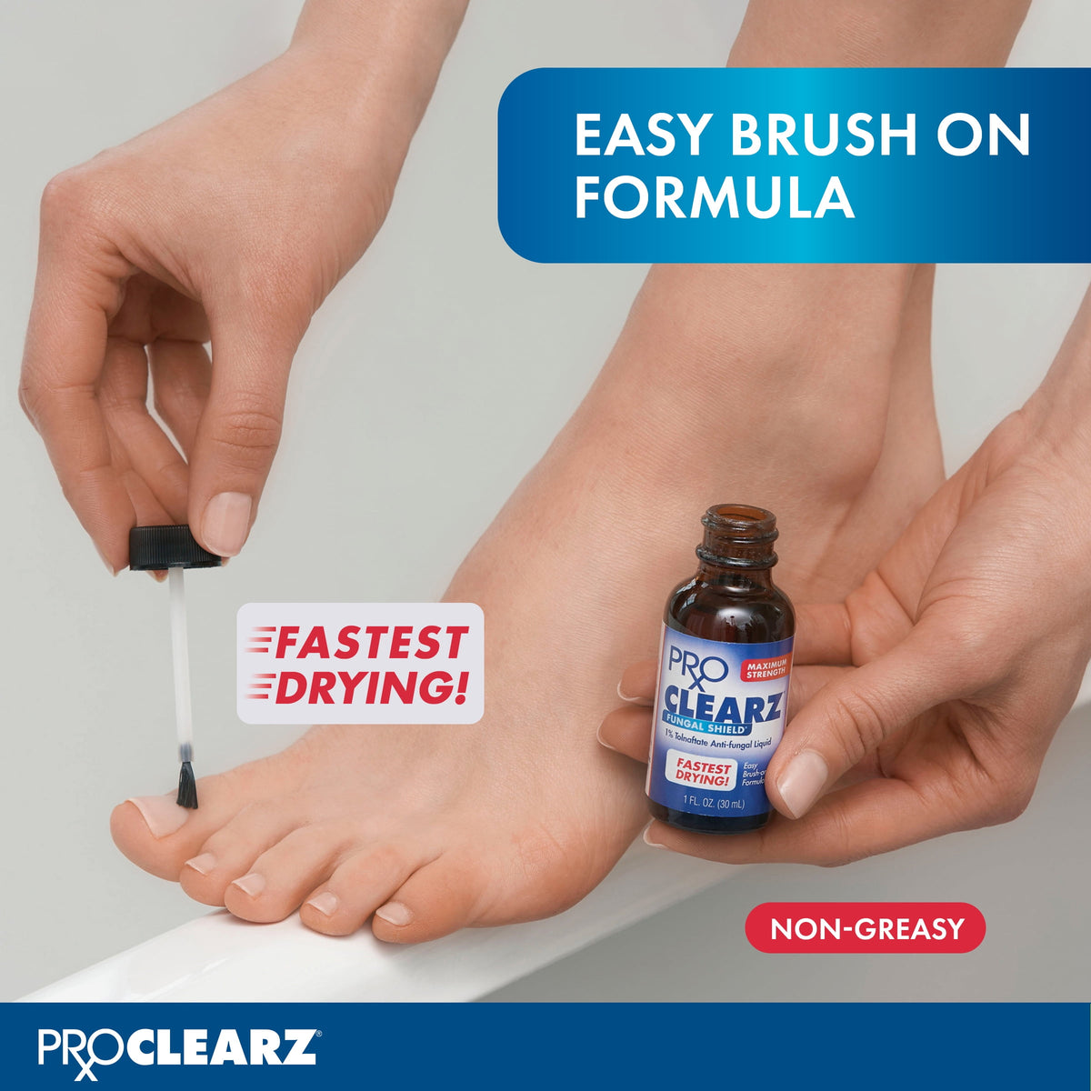 ProClearz Fungal Shield Maximum Strength Brush-On Antifungal Liquid, 1 oz