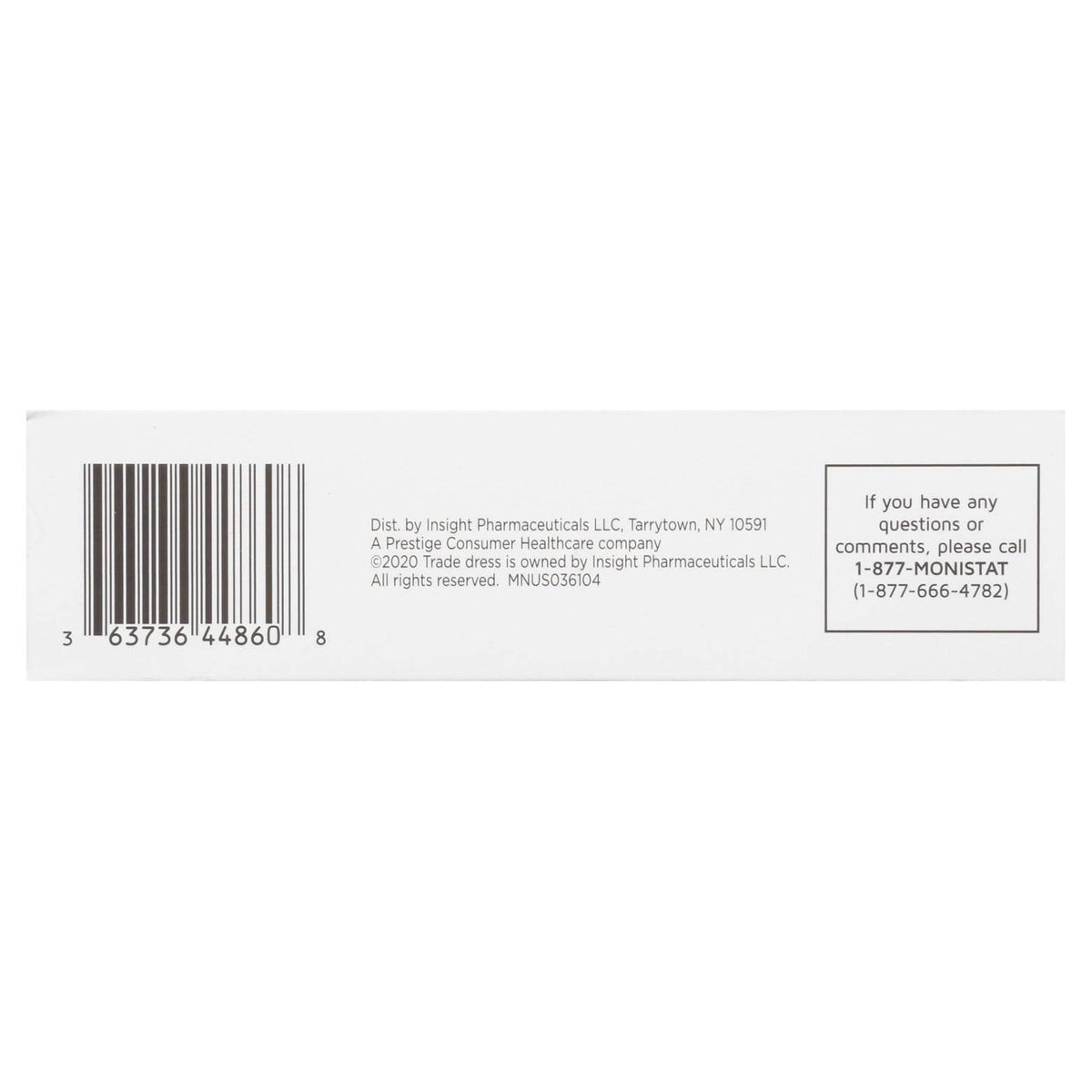 Monistat 3 Dual Action 3 Day Combination Pack Treatment, 1 kit - OTC Shoppe Express