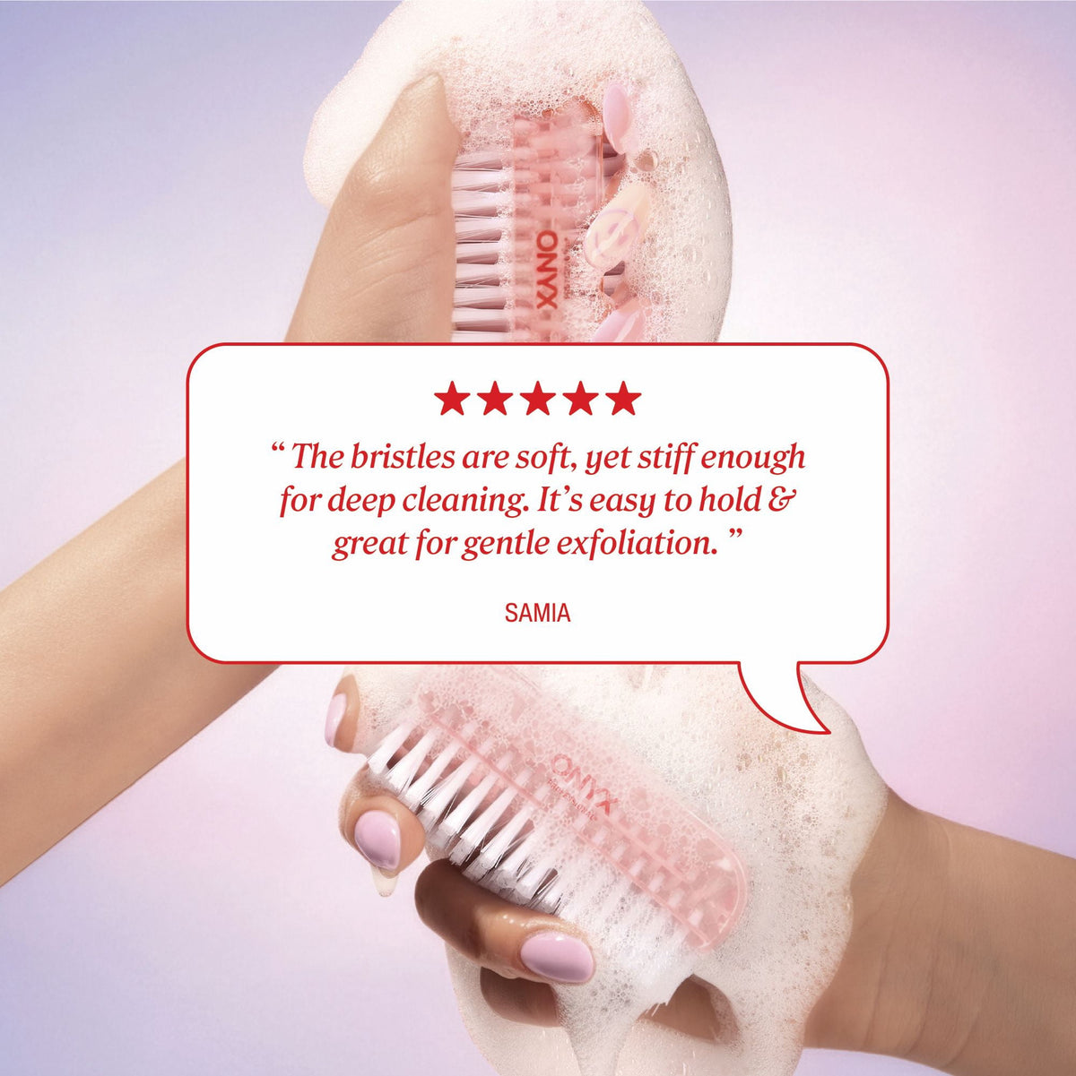 ONYX Professional Get Tidy Double-Sided Nail Brush
