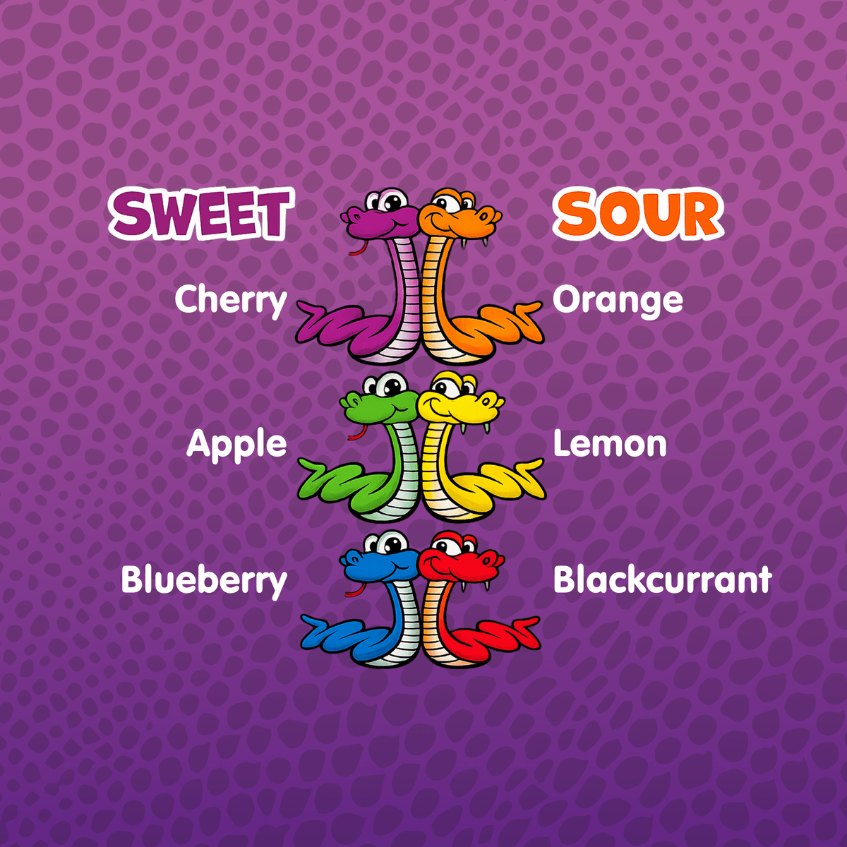 HARIBO Twin Snakes Gummies Original Sweet and Sour Assorted Fruit Flavor Gummy Candy, 4 oz Bag