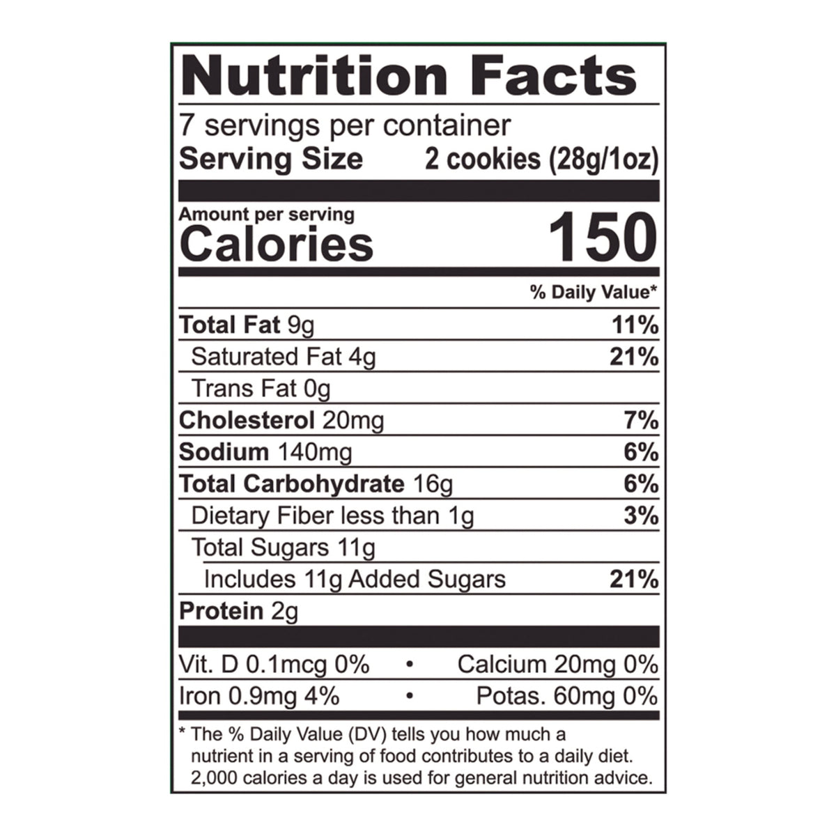 Tate's Bake Shop Walnut Chocolate Chip Cookies, 7 oz
