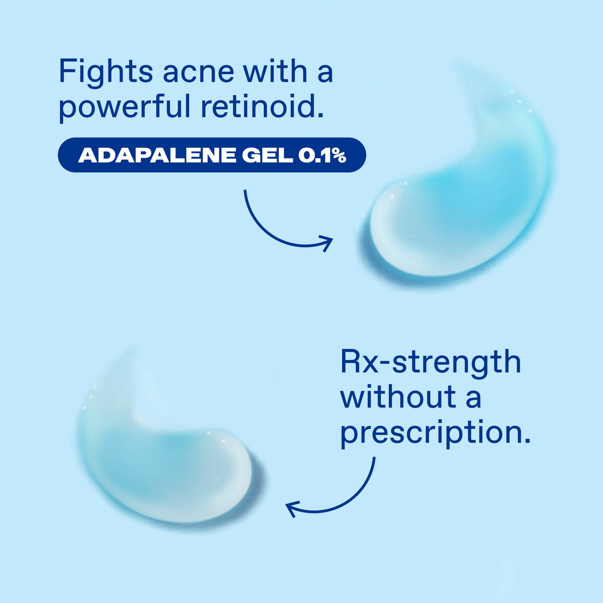 Differin Prescription-Strength Retinoid Acne Treatment Gel for Face with 0.1% Adapalene, Clears & Prevents Acne, Fragrance-Free, 15g Tube​