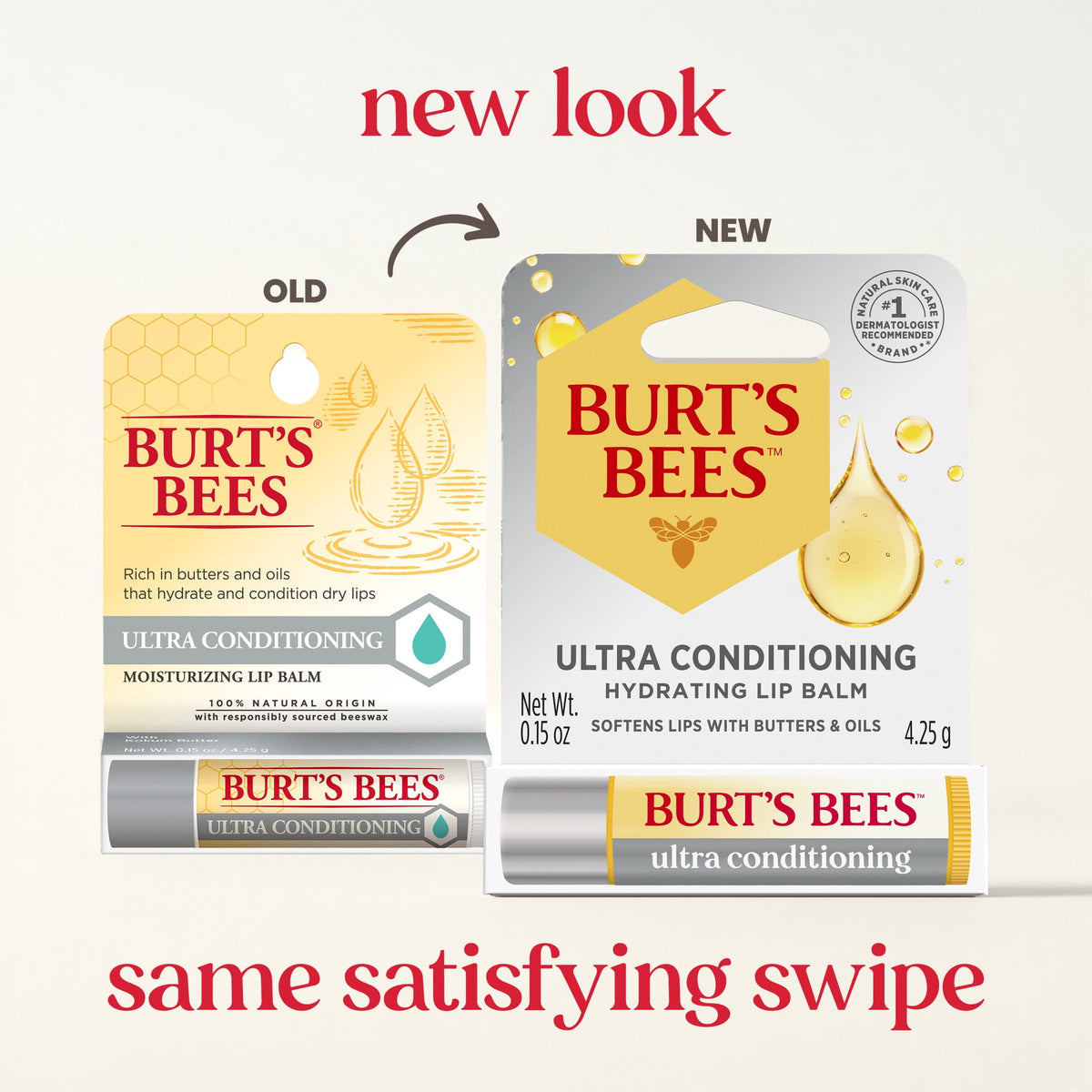 Burt's Bees Ultra Conditioning Moisturizing Lip Balm with Shea and Cocoa Butter, 0.15 oz.