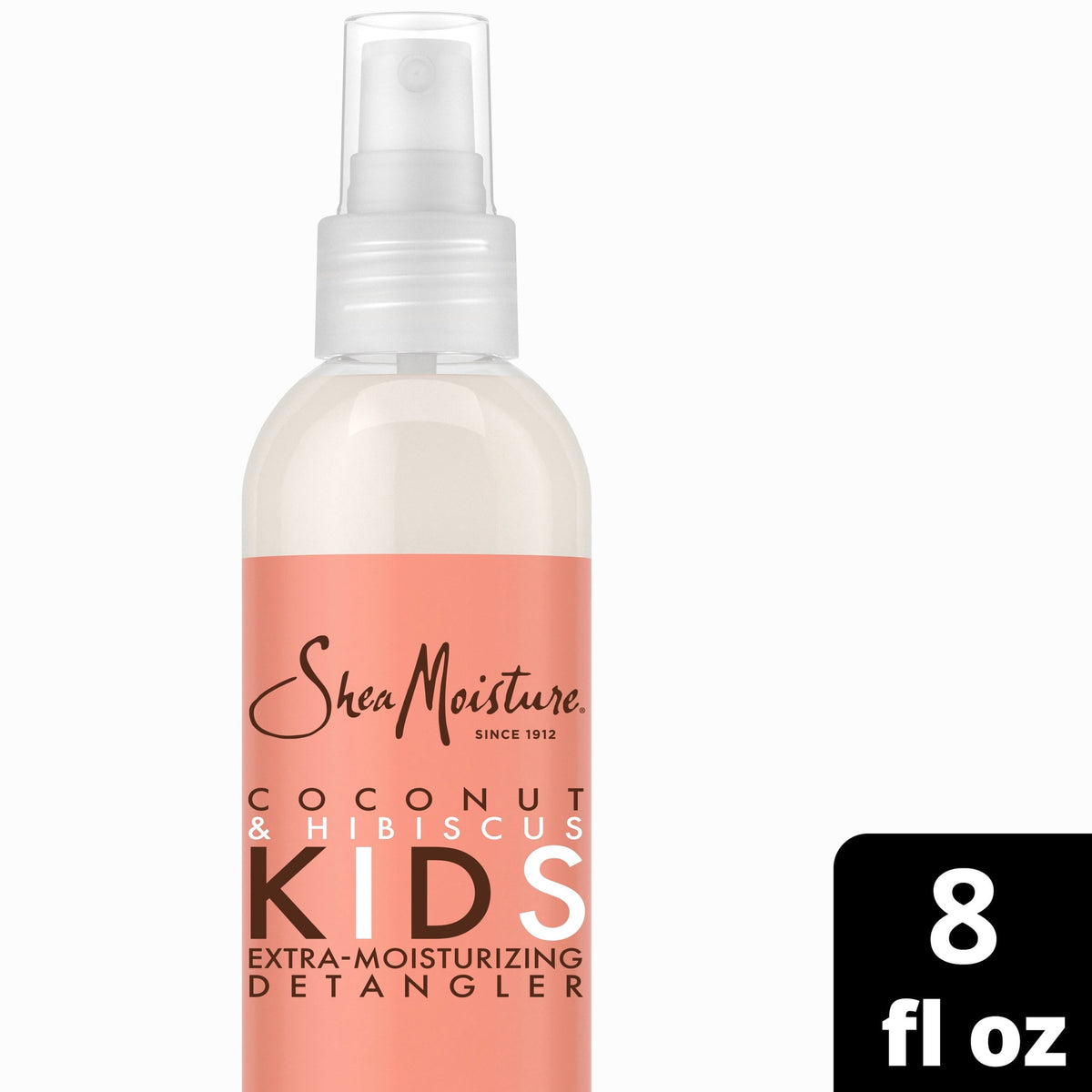 SheaMoisture Kids Extra Moisturizing Detangler For Curly Hair Coconut & Hibiscus Shea Butter Hair Care Product ,8 fl oz