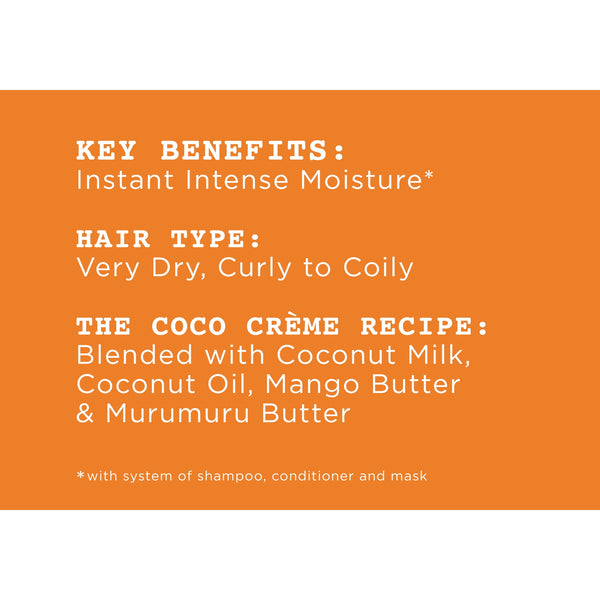 Carol's Daughter Cocoa Creme Moisturizing Deep Conditioner for All Hair Types, Coconut Oil, 12 fl oz