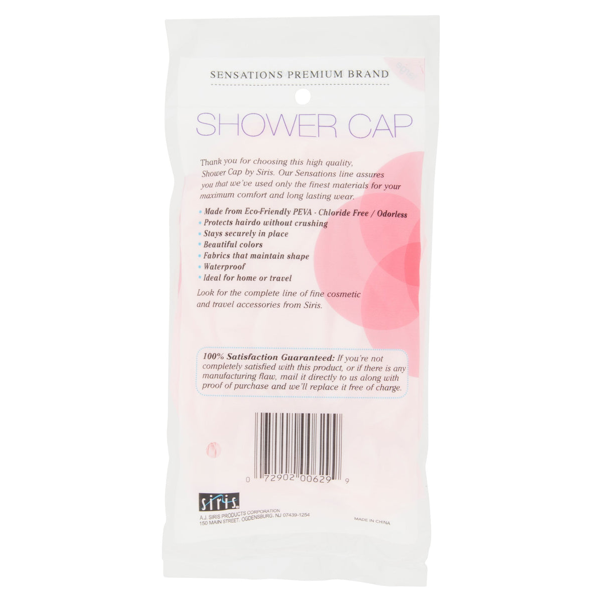 Sensations Large Shower Cap