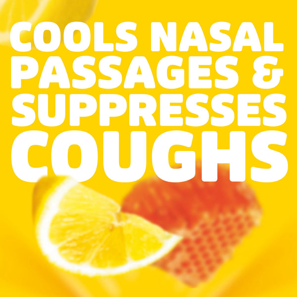 HALLS Cough and Throat Relief Honey Lemon Cough Drops, No Synthetic Dyes, FSA/HSA Eligible, 30 Drops