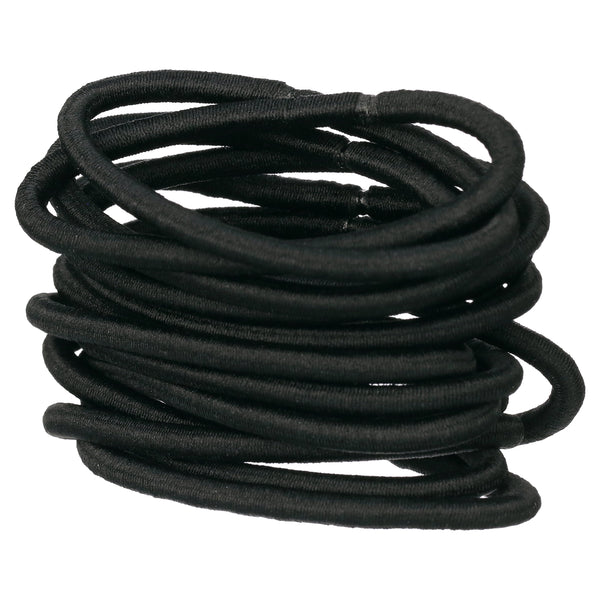 Goody No Damage Braided Design Hair Elastics Black 15 Count