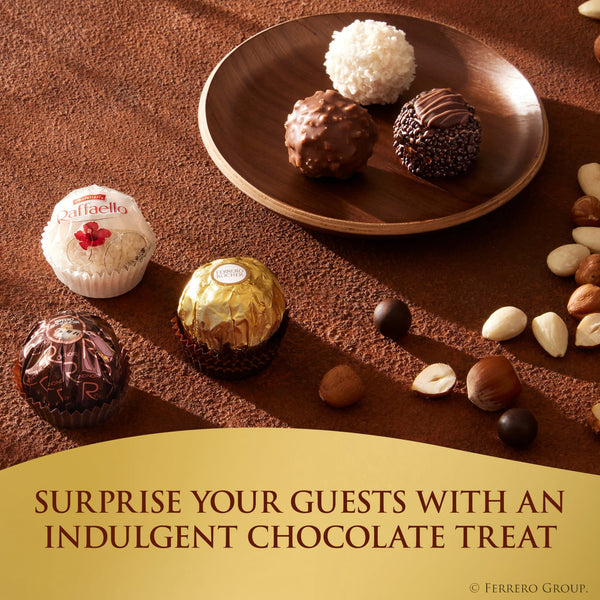 Ferrero Collection Gourmet Gift Box, 12 Assorted Chocolate with Dark Chocolate, Coconut, and Milk Chocolate, 4.6 oz