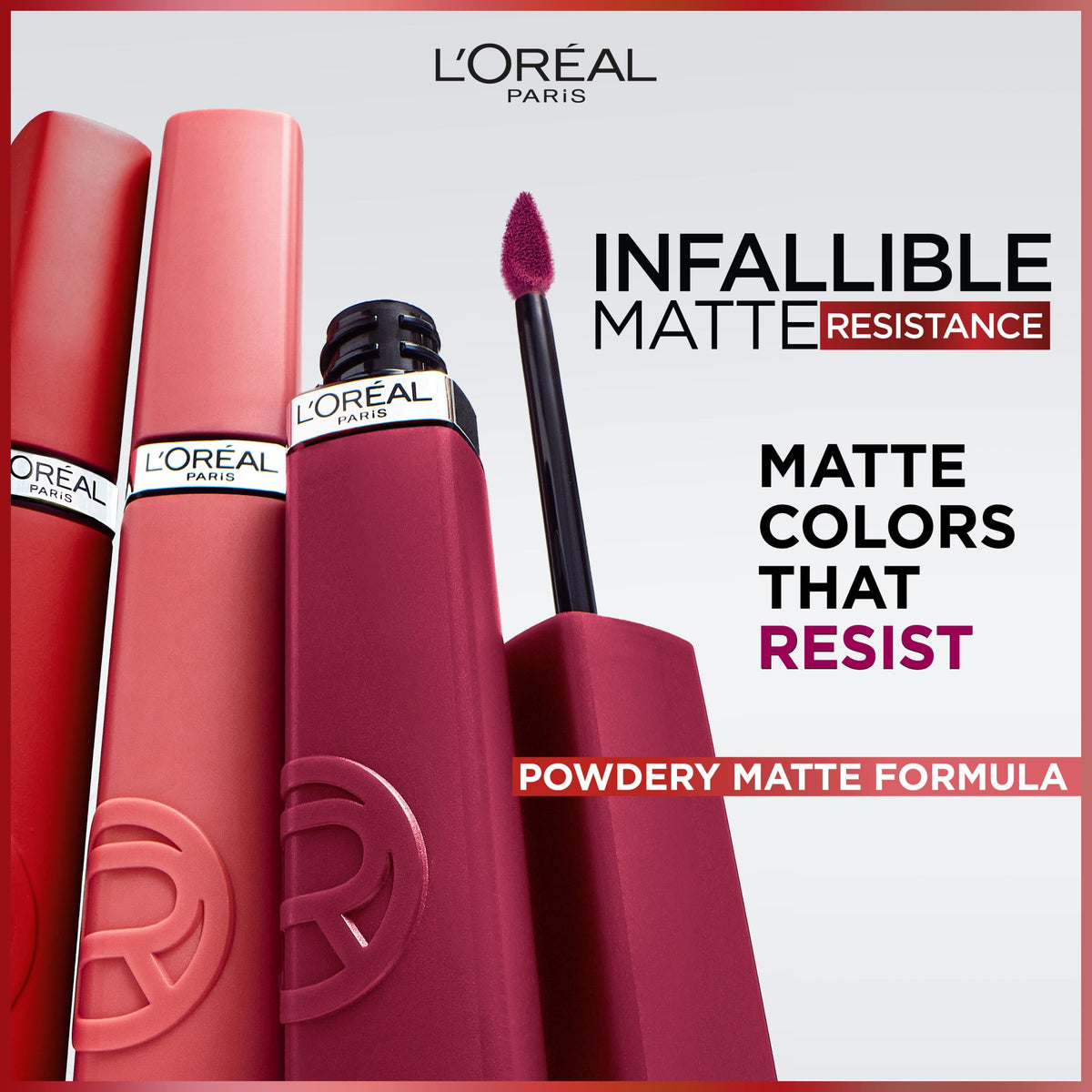 L'Oréal Paris Infallible Matte Resistance Long Lasting Lipstick, French Kiss