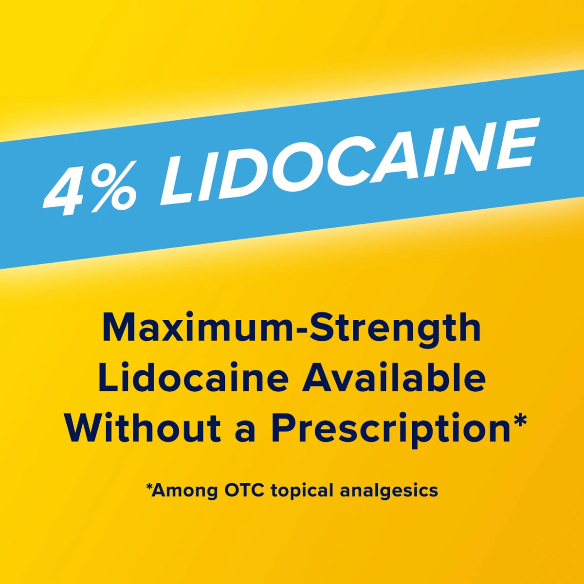 Aspercreme Lidocaine Pain Relief Patch XL for Back, Neck & Shoulder Pain, Topical Patches With Max-Strength 4% Lidocaine & Flexible Fabric Numbs Away