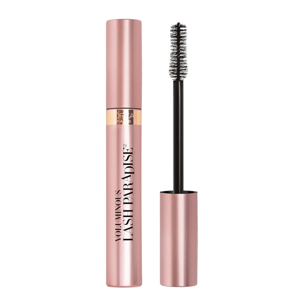 L'Oreal Paris Voluminous Makeup Lash Paradise Volume Mascara, Blackest Black, 2 Pack