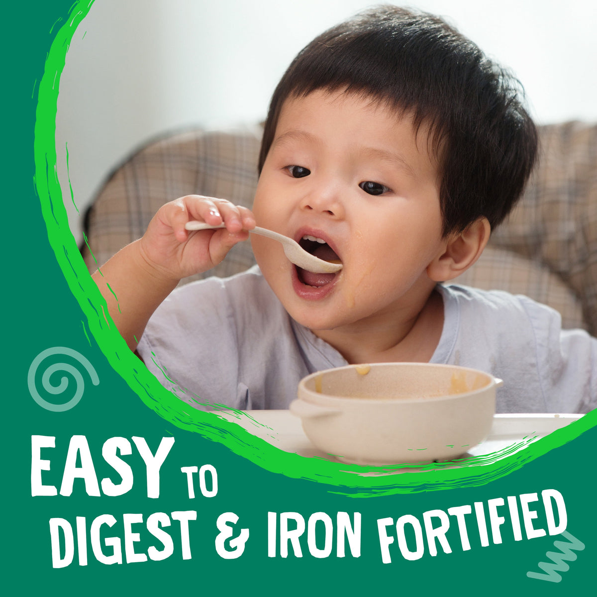 Earth's Best Organic Whole Grain Oatmeal Baby Infant Cereal 4+ Months, Clean Label , Non-GMO, Iron Fortified, 8 oz Box