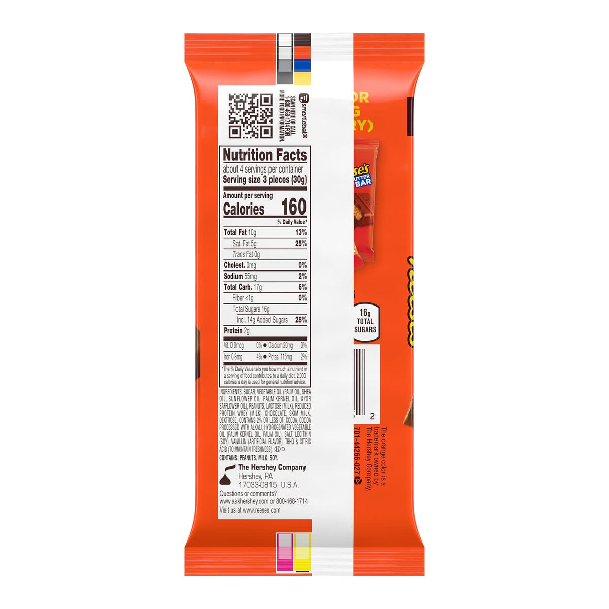 Reese's Chocolate Peanut Butter Creme XL Candy, Bar 4.25 oz