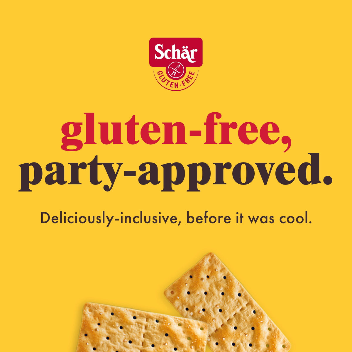 Schar Gluten Free Table Crackers, Paper Packet, 7.4 Ounce (1.2oz Packs per Case)