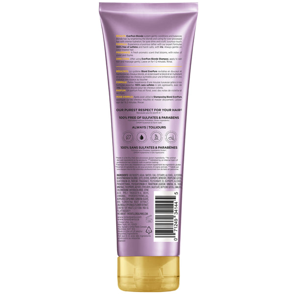 L'Oreal Paris Sulfate Free Blonde Conditioner, Brightening, Squeeze, 8.5 fl oz