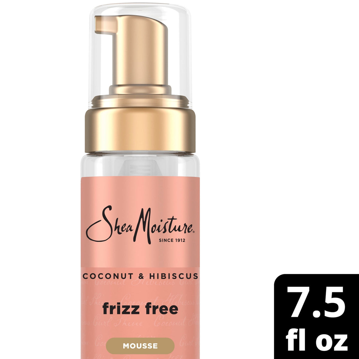 SheaMoisture Curl Mousse For Frizz Control Coconut and Hibiscus Styling Mousse With Shea Butter, 7.5 fl oz