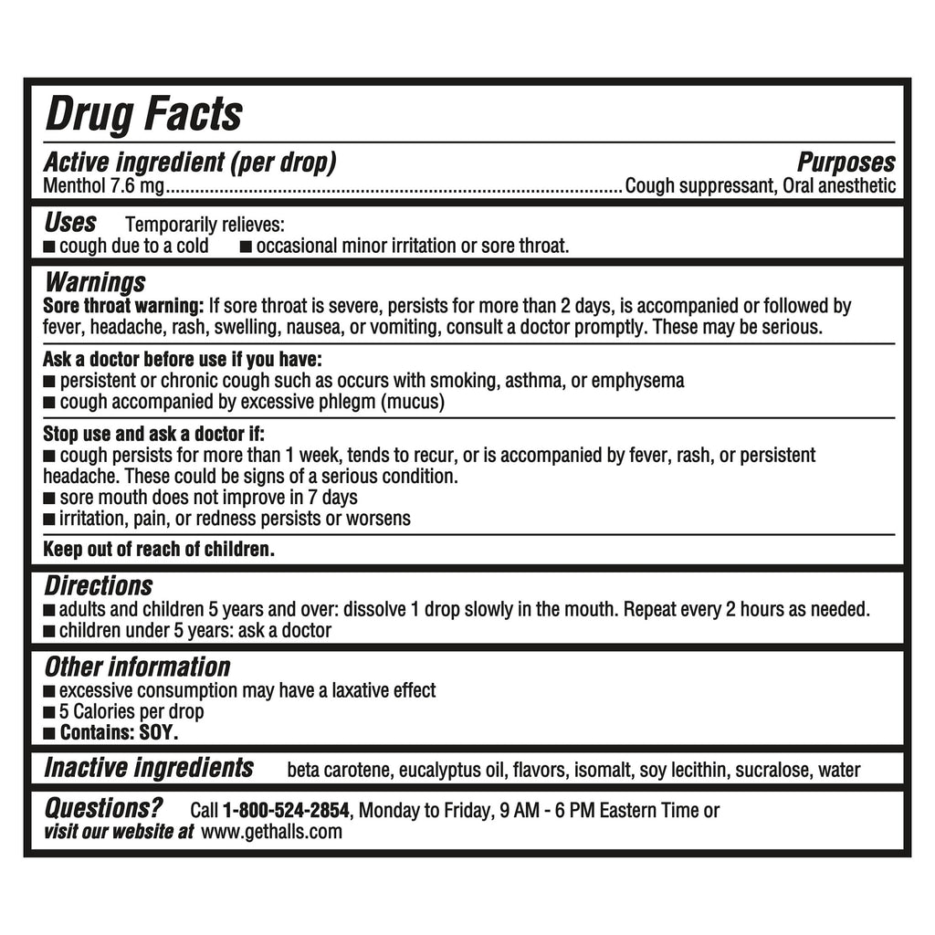 HALLS Cough and Throat Relief Honey Lemon Sugar Free Cough Drops, Value Pack, 70 Drops