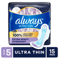 Always Pads, Ultra Thin with Wings, Size 1, Regular, 15 Count