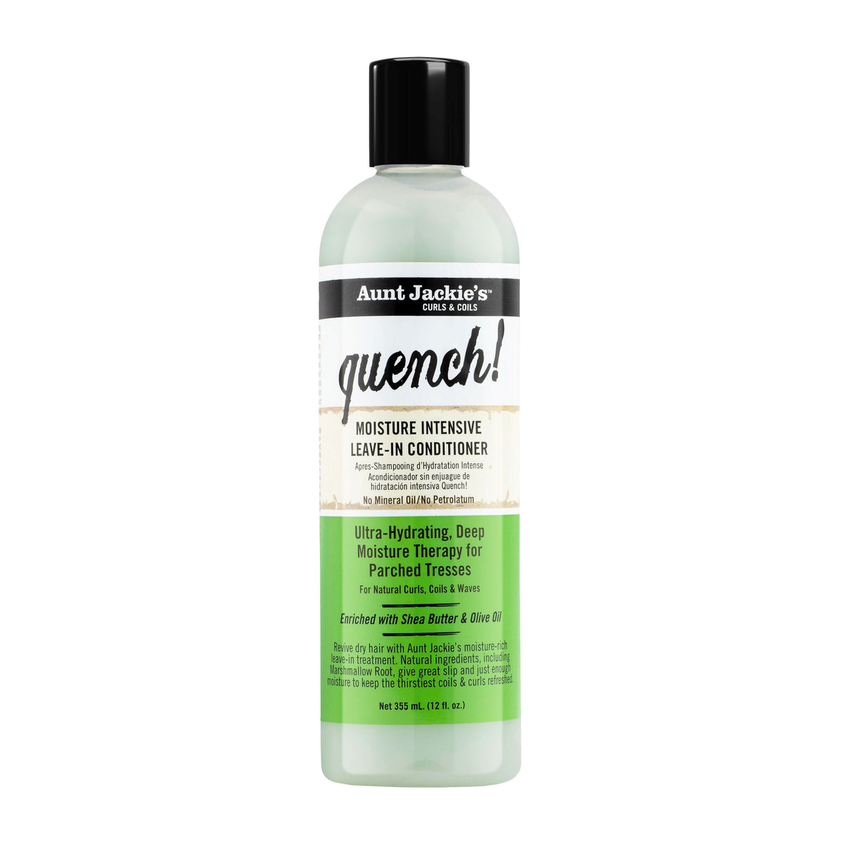 Aunt Jackie's Curls & Coils Quench Moisture Intensive Leave-in Conditioner, 12 fl oz