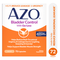 AZO Bladder Control with Go-Less® Blend Daily Supplement, Reduces Urgency & Leakage Naturally with 24-HR Support, 72 Count