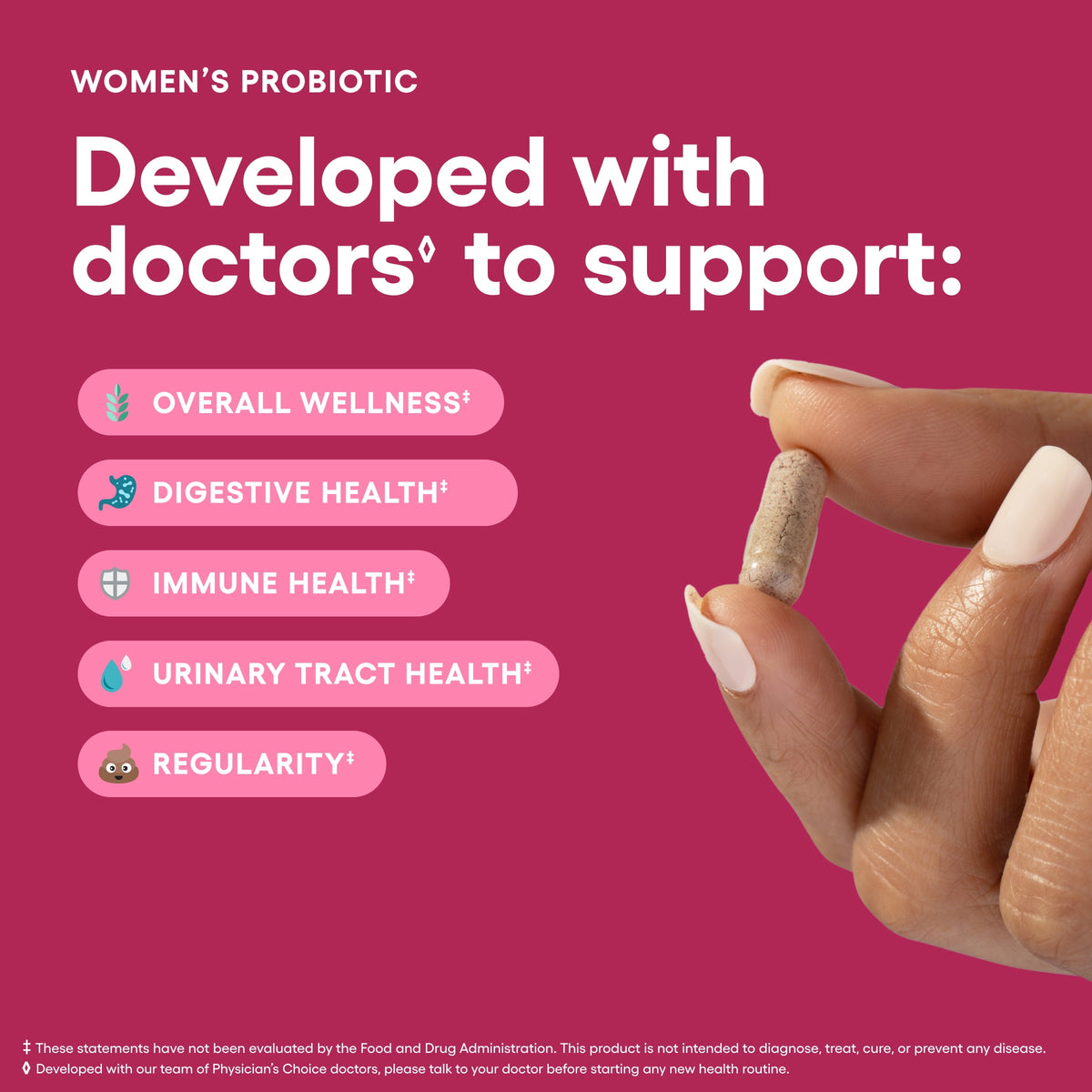 Physicians Choice Women's Probiotic 50 Billion CFU Capsules, 30 Count