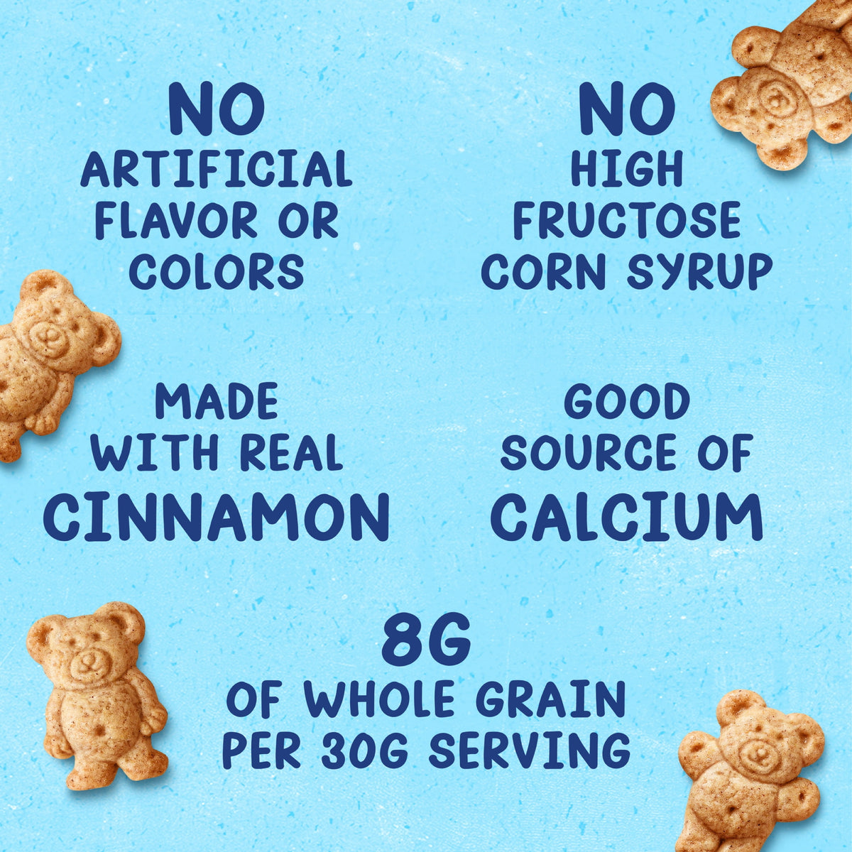 TEDDY GRAHAMS Cinnamon Graham Snacks, Kids Snacks, 10 oz