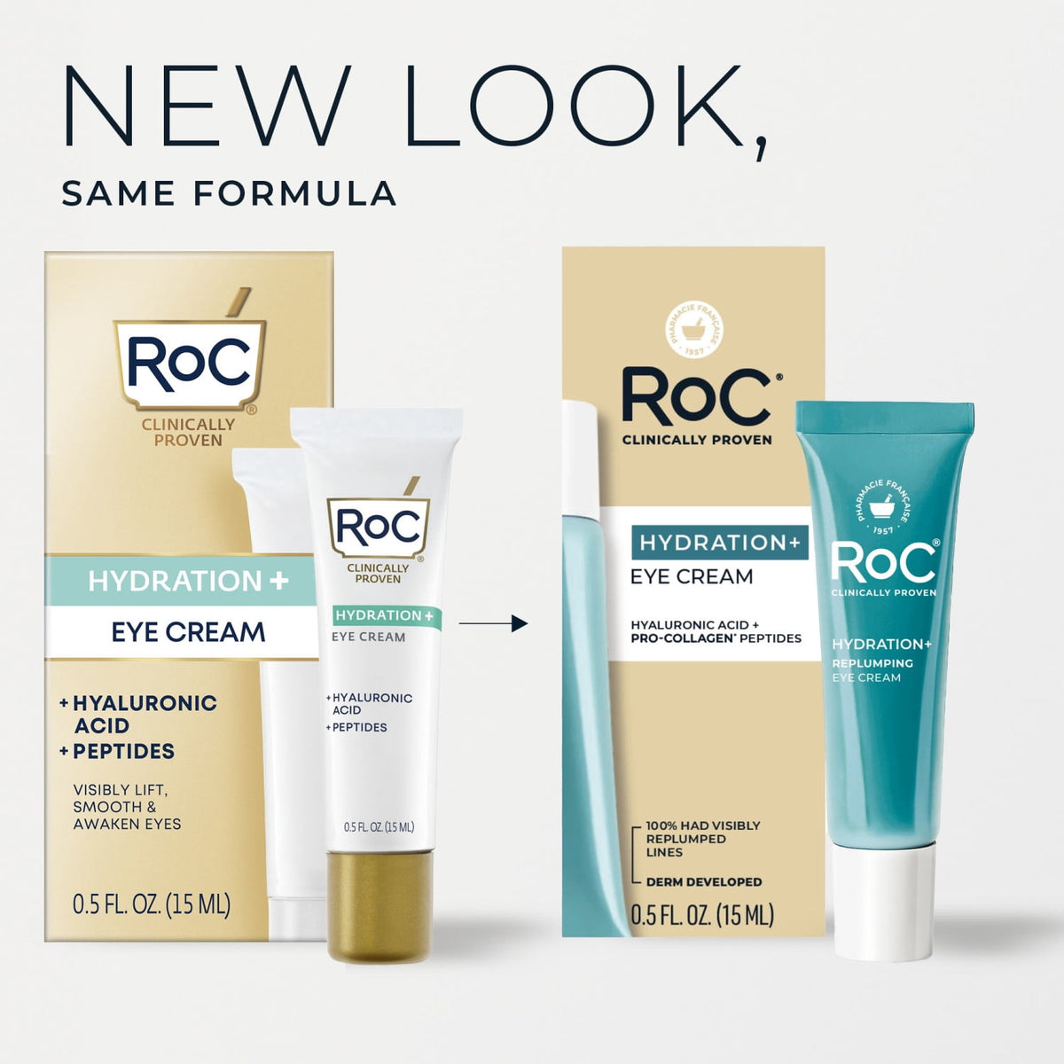 RoC Multi Correxion Hydrate + Plump Eye Cream, 0.5 fl oz