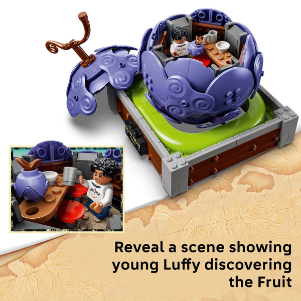 LEGO One Piece Gum Gum Fruit Building Toy Set with Luffy Minifigure, Ages 9+, 75647