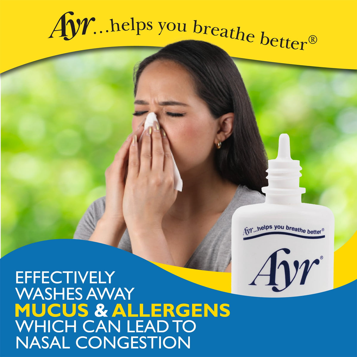 Ayr Saline Nasal Mist, for Daily Saline Nasal Care, 50mL
