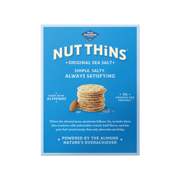 Blue Diamond Almonds, Gluten Free Almond Flavored Nut-Thins Snack Crackers,  4.25 oz. Box