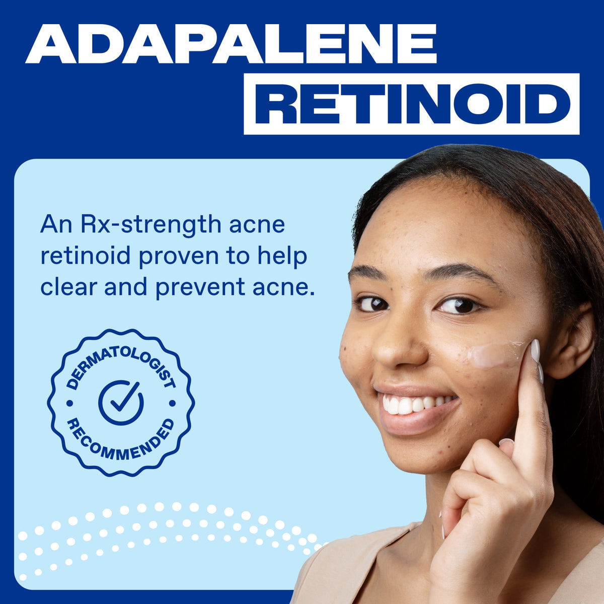 Differin Prescription-Strength Retinoid Acne Treatment Gel for Face with 0.1% Adapalene, Clears & Prevents Acne, Fragrance-Free, 15g Tube​